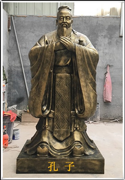 2米孔子銅像